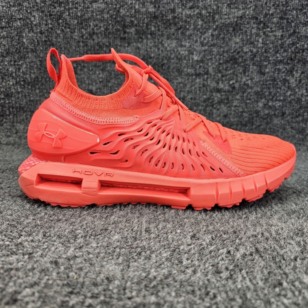 Under Armour HOVR Phantom RN Mens Size 10.5 Orange Red Knit Daily Running Shoes